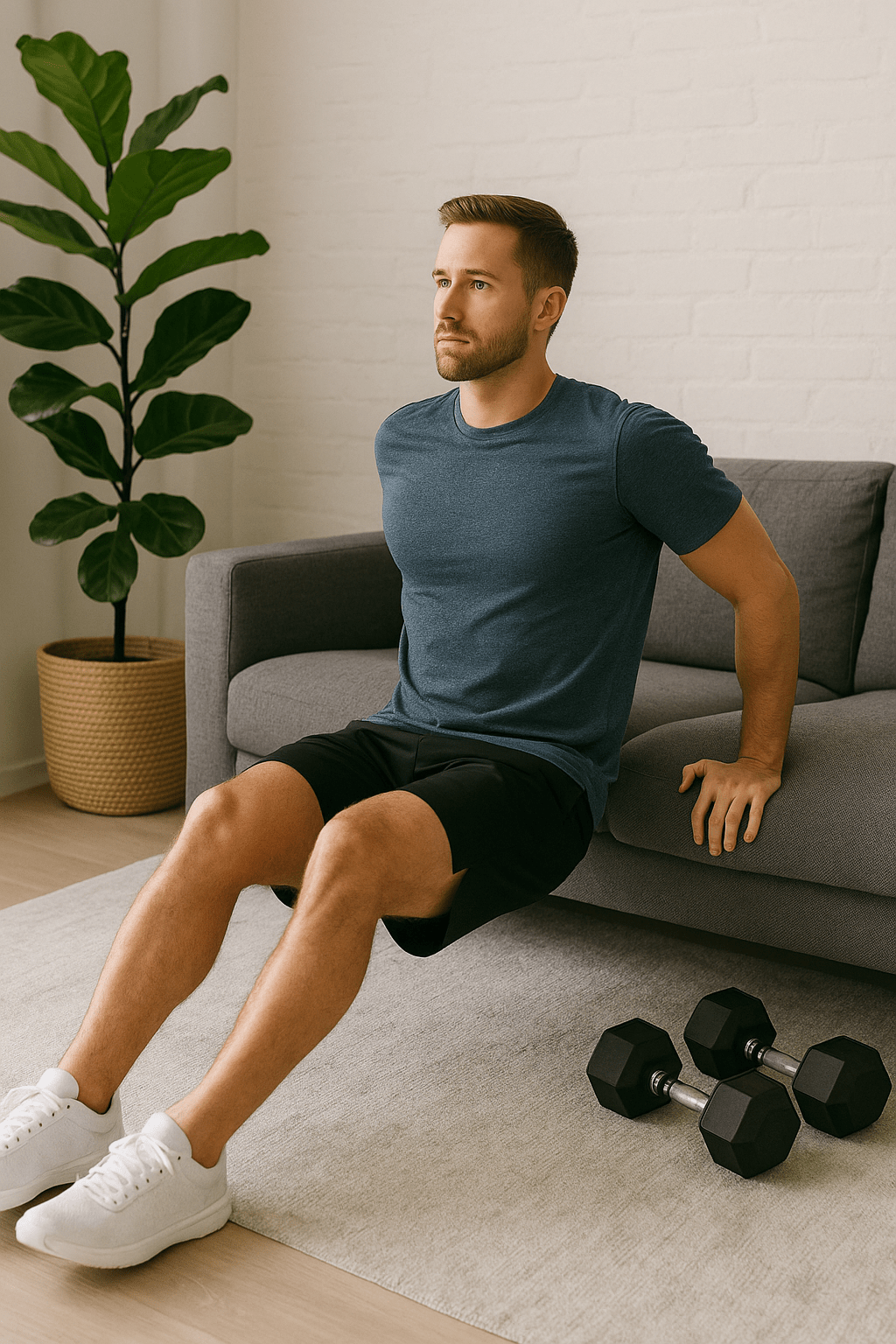 отжимания от дивана на трицепс